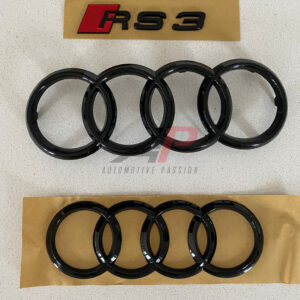 Audi RS3 8Y Gloss Black Badge Set