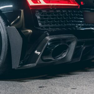 Audi R8 Carbon Fibre Rear Diffuser W Side Elements Gen 2 2019-